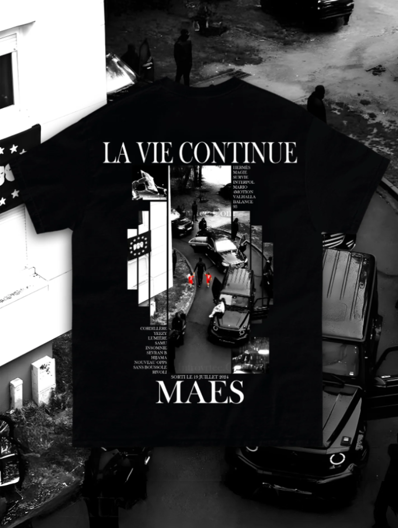 T-shirt la vie continue
